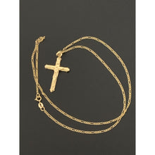 Load image into Gallery viewer, 18K Gold Necklace Chain 17.50" with Cross Pendant 2.06 grams - Rafant