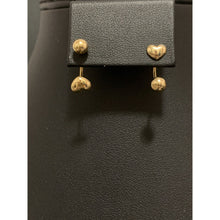 Load image into Gallery viewer, 18K Gold Earrings Ball Heart 1.26grams - Rafant