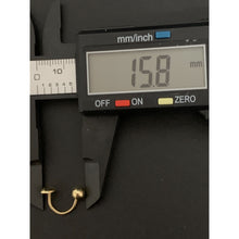 Load image into Gallery viewer, 18K Gold Earrings Ball Heart 1.26grams - Rafant