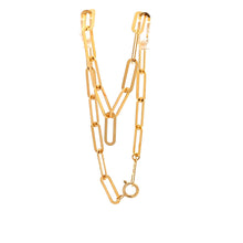 Load image into Gallery viewer, 18K Yellow Gold Bracelet Paperclip Size 7 inches 1.72 grams - Rafant