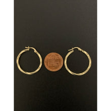 Load image into Gallery viewer, 18K Gold Gold Earrings Hoops Loops 1.32 grams - Rafant