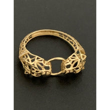Load image into Gallery viewer, 18K Gold Ring Panther 1.16 grams Size 5.5 with Cubic Zirconia Stones - Rafant