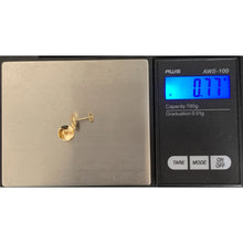 Load image into Gallery viewer, 18K Gold Earrings Stud Round Circle 0.77 grams - Rafant