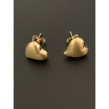 Load image into Gallery viewer, 18K Gold Earrings Stud Puffed Heart 1.96 grams - Rafant