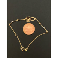 Load image into Gallery viewer, 18K Saudi Gold Bracelet Beads Jesus Tricolor Size 7 - Rafant