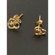 Load image into Gallery viewer, 18K Saudi Gold Earrings Stud Heartbeat - Rafant