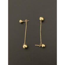 Load image into Gallery viewer, 18K Gold Earrings Dangling Polished Balls 2.18grams - Rafant