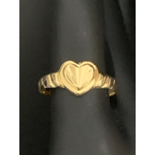 Load image into Gallery viewer, 18K Gold Ring Heart 1.10 grams Size 8.5 - Rafant