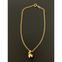Load image into Gallery viewer, 18K Gold Bracelet with Ball Charm 8 inches 1.78 grams - Rafant