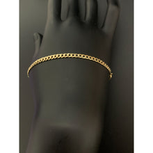 Load image into Gallery viewer, 18K Gold Bracelet Curb Link Size 7.5 inches 2.57 grams - Rafant