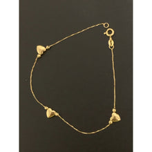 Load image into Gallery viewer, 18K Gold Bracelet Heart 1.30 grams Size 7.5 inches - Rafant