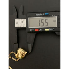 Load image into Gallery viewer, 18K Gold Necklace Chain Mariner 19.50 inches with Puffed Heart Pendant 4.84 grams - Rafant