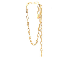 Load image into Gallery viewer, 18K Yellow Gold Bracelet Paperclip Small Links 1.02 Size 7.5 inches - Rafant