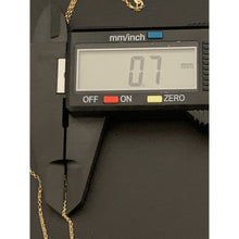 Load image into Gallery viewer, 18K Gold Necklace Chain 17.75" w/Heart Pendant and Earrings Set - Rafant