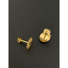 Load image into Gallery viewer, 18K Gold Stud Earrings Screw Type Oval Small - Rafant