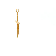 Load image into Gallery viewer, 18K Gold Pendant Cross Jesus Christ Religious 0.73 grams - Rafant
