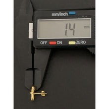 Load image into Gallery viewer, 18K Gold Earrings Studs Infinity Arrow 1.42 grams - Rafant