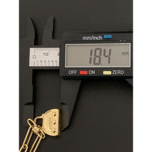 Load image into Gallery viewer, 18K Gold Necklace Chain 16 inches Paperclip and Bag Pendant 6.58 grams - Rafant