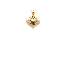 Load image into Gallery viewer, 18K Gold Pendant Heart Puffed Tricolor Small 0.90 grams - Rafant