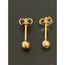 Load image into Gallery viewer, 18K Gold Earrings Stud Polished Balls Very Small 0.92 grams - Rafant