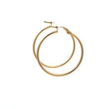 Load image into Gallery viewer, 18K Gold Earrings Hoops Polished 1.44 grams - Rafant