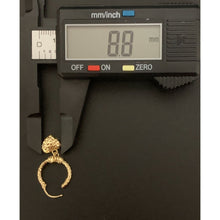 Load image into Gallery viewer, 18K Gold Earrings Hoops Loops With Heart Charm Small 2.52 grams - Rafant