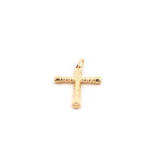 Load image into Gallery viewer, 18K Yellow Gold Pendant Cross Religious 1.34 grams - Rafant