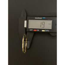 Load image into Gallery viewer, 18K Gold Earrings Hoops Loops Twisted 1.62 grams - Rafant