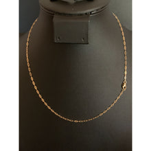 Load image into Gallery viewer, 18K Gold Necklace Paperclips Chain 17.75 inches 2.76 grams - Rafant