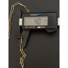 Load image into Gallery viewer, 18K Gold Necklace Paperclip 17.5 inches 2.89 grams - Rafant