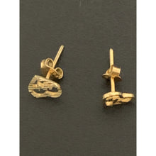 Load image into Gallery viewer, 18K Saudi Gold Earrings Stud Heartbeat - Rafant