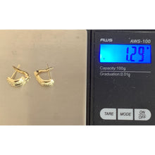 Load image into Gallery viewer, 18K Saudi Gold Earrings French Clips 1.29 grams - Rafant