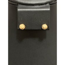 Load image into Gallery viewer, 18K Saudi Gold Stud Earrings Frosted Balls - Rafant