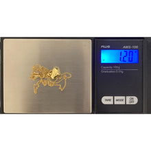 Load image into Gallery viewer, 18K Gold Necklace Chain 18 inches with Puffed Heart Pendant 1.20grams - Rafant