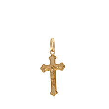 Load image into Gallery viewer, 18K Gold Pendant Cross Jesus Christ Religious 0.70 grams - Rafant
