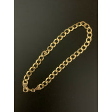 Load image into Gallery viewer, 18K Saudi Gold Bracelet Cable Link Chain Size 8" - Rafant