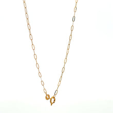 Load image into Gallery viewer, 18K Gold Necklace Chain 17.75 inches Paperclip 0.74 grams Very Tiny Links - Rafant