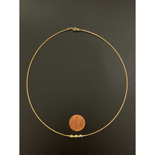 Load image into Gallery viewer, 18K Gold Omega Beaded Soft Flexible 16 inches 1.57 grams - Rafant