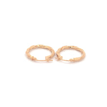 Load image into Gallery viewer, 18K Yellow Gold Earrings Hoops Small 1.20 grams - Rafant