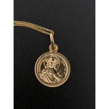 Load image into Gallery viewer, 18K Gold Necklace Chain 17.75 inches Jesus Christ Pendant 1.99 grams - Rafant