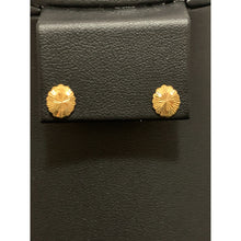 Load image into Gallery viewer, 18K Gold Stud Earrings Screw Type Oval Small - Rafant