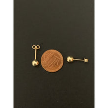 Load image into Gallery viewer, 18K Gold Earrings Stud Polished Balls 1.55 grams - Rafant