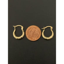 Load image into Gallery viewer, 18K Gold Earrings Hoops Loops Small 1.24 grams - Rafant