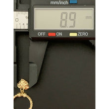 Load image into Gallery viewer, 18K Saudi Gold Hoops with Heart Charm Earrings - Rafant