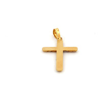 Load image into Gallery viewer, 18K Gold Pendant Cross Religious Tricolor Yellow White Rose Gold - Rafant