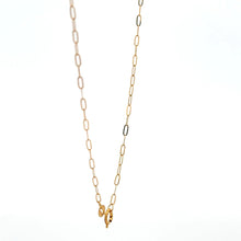 Load image into Gallery viewer, 18K Gold Necklace Chain 17.75 inches Paperclip 0.74 grams Very Tiny Links - Rafant