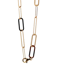 Load image into Gallery viewer, 18K Gold Bracelet Paperclips Chain Link Size 7.25 inches Fine Jewelry - Rafant