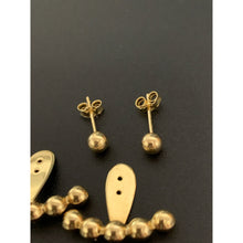 Load image into Gallery viewer, 18K Gold Earrings Stud Dangling Balls 2.07 grams - Rafant