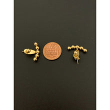 Load image into Gallery viewer, 18K Gold Earrings Stud Dangling Balls 2.07 grams - Rafant