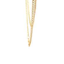 Load image into Gallery viewer, 18K Yellow Gold Necklace Chain Curb 15.75 inches 1.01 grams - Rafant